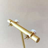 Little Pearls Steel Earrings