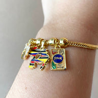 Harina Pan Venezuelan Map 3 Charms Style Bracelet