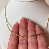 Plain Golden Rigid Style Chain