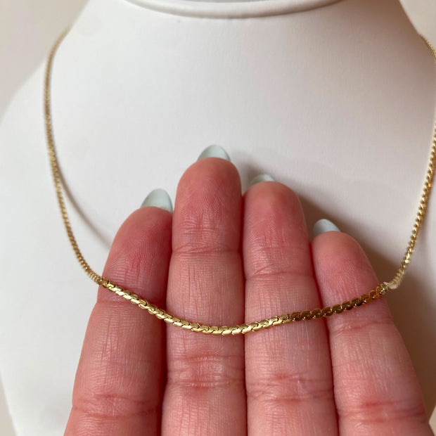 Plain Golden Rigid Style Chain