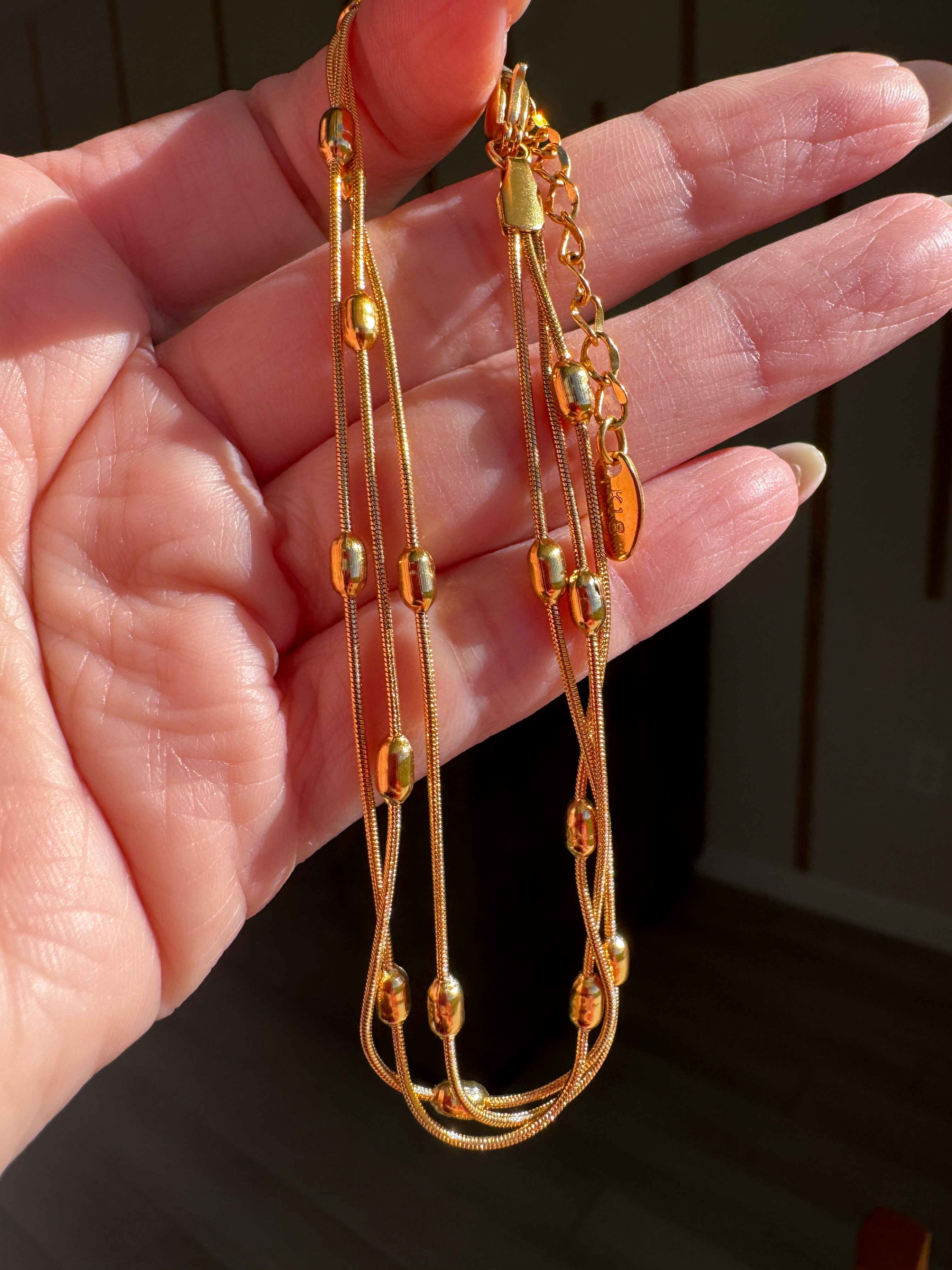 Snake Style Golden Anklet