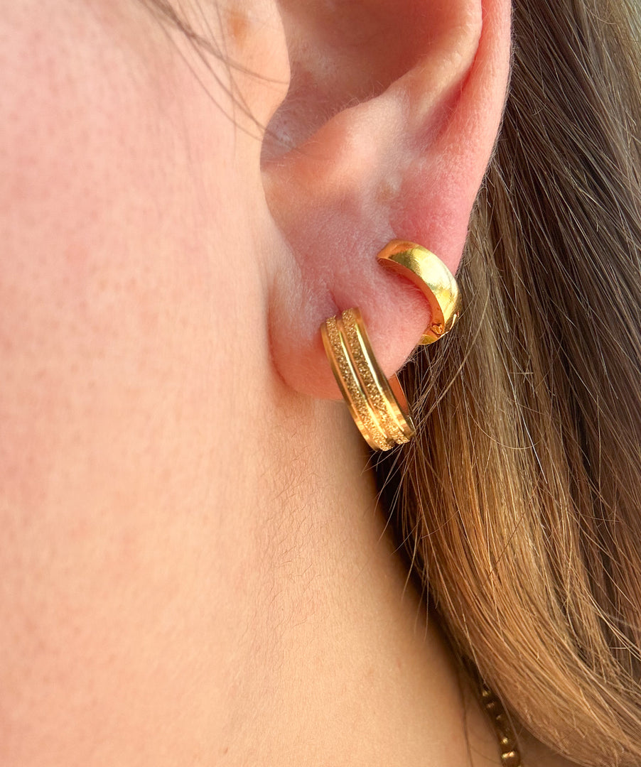 Argollas Acero Brillantes