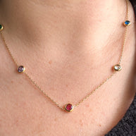 Multicolor Shiny Crystal Necklace