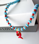 Load image into Gallery viewer, Cadena Pez Rojo y Azul
