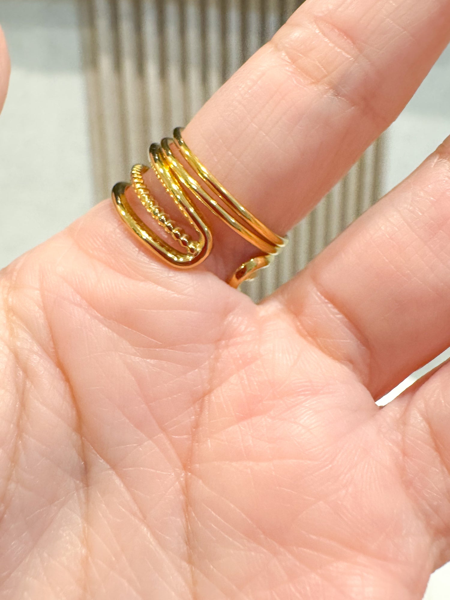 Little Cross & Heart Set Ring