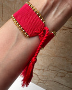 Load image into Gallery viewer, Pulsera Ajustable FE roja
