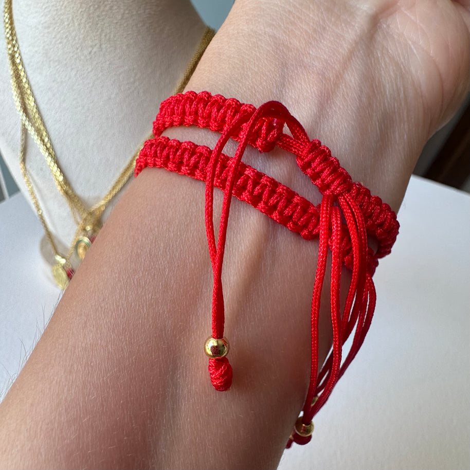 Evil Eye and Hamsa Red Threads Bracelets