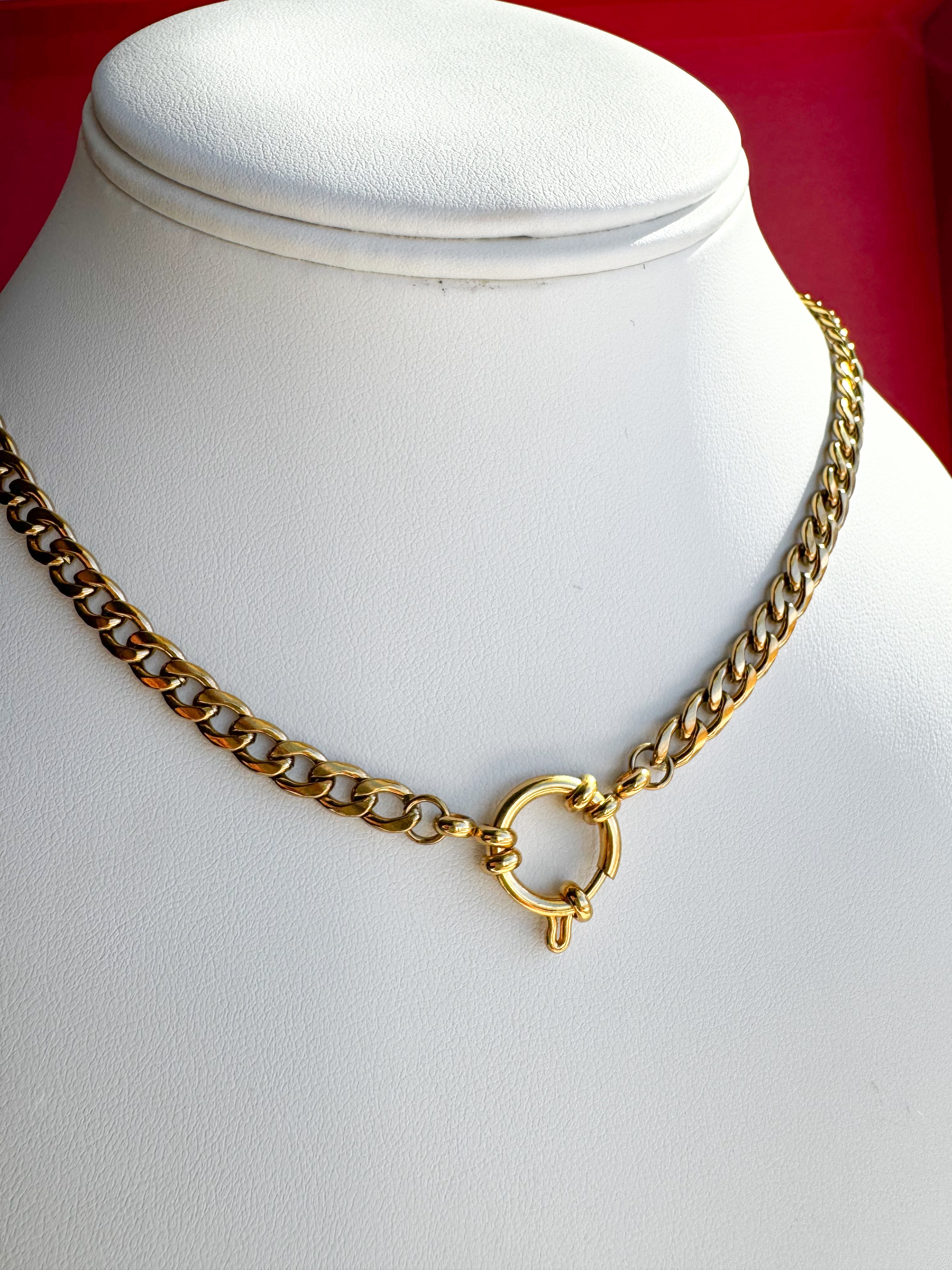 Cadena Corta Eslabones Acero