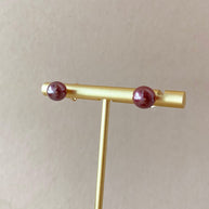Red Ball Earrings