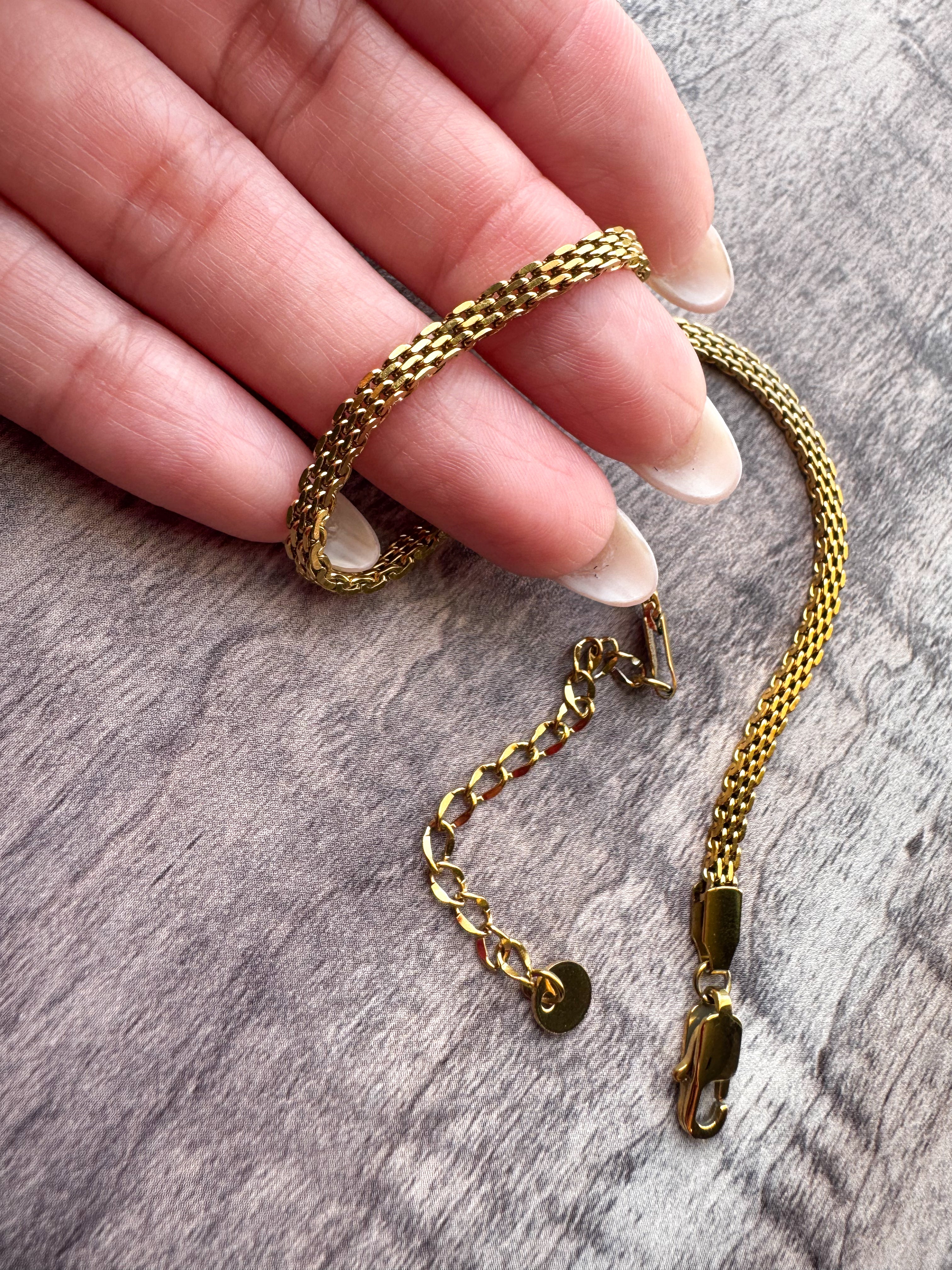 Assorted Golden Steel Anklets