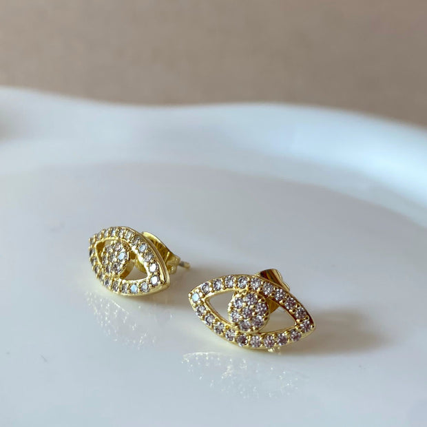Evil Eye 🧿 Crystal Style Topito Earrings