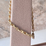 Sailor Style 14k Solid Gold Bracelet