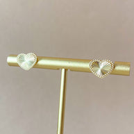 Little Heart Shape Shiny Golden Earrings