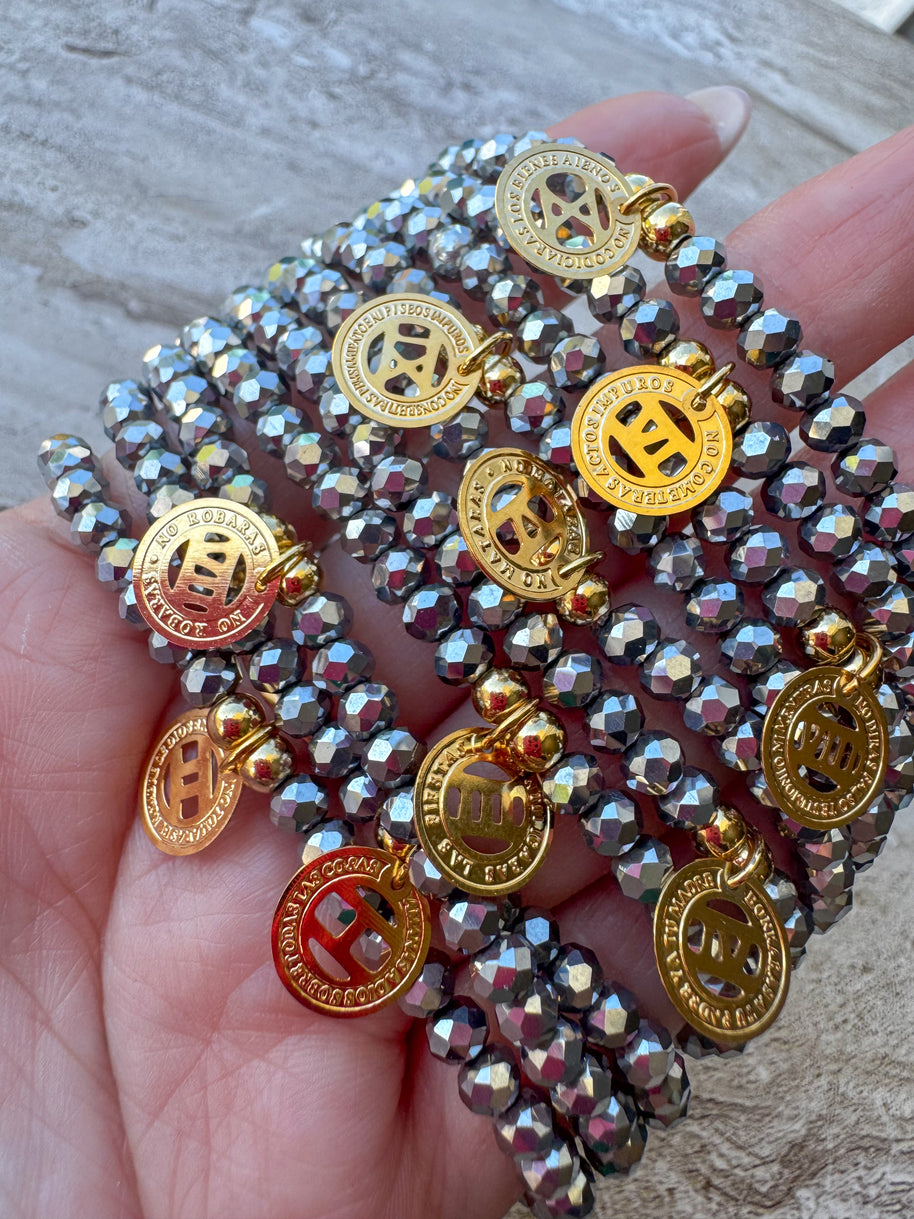 Set De Mandamientos Silver