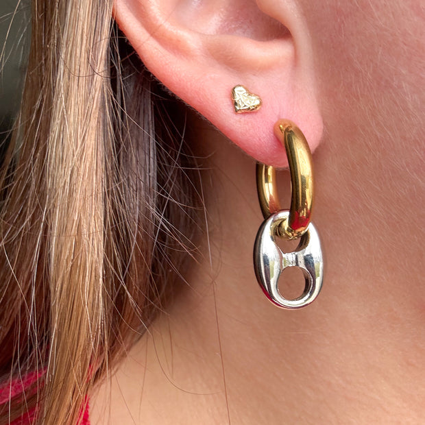 Argollas Grano de Cafe 2 Oros