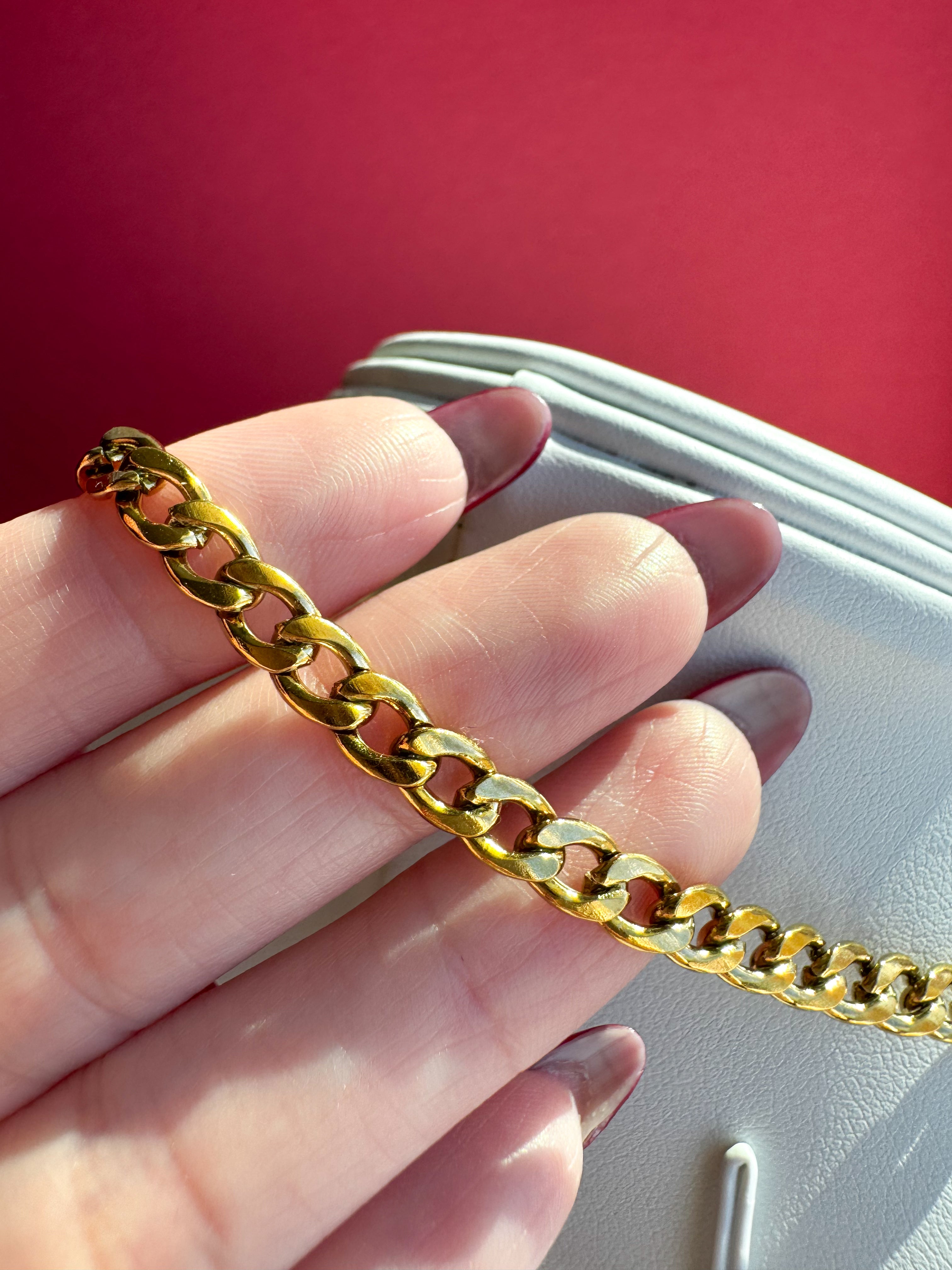 Cadena Corta Eslabones Acero