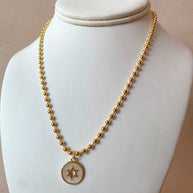 Star of David Mother of Pearl Necklace