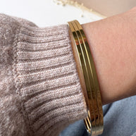Set 3 Golden Thin Bangle