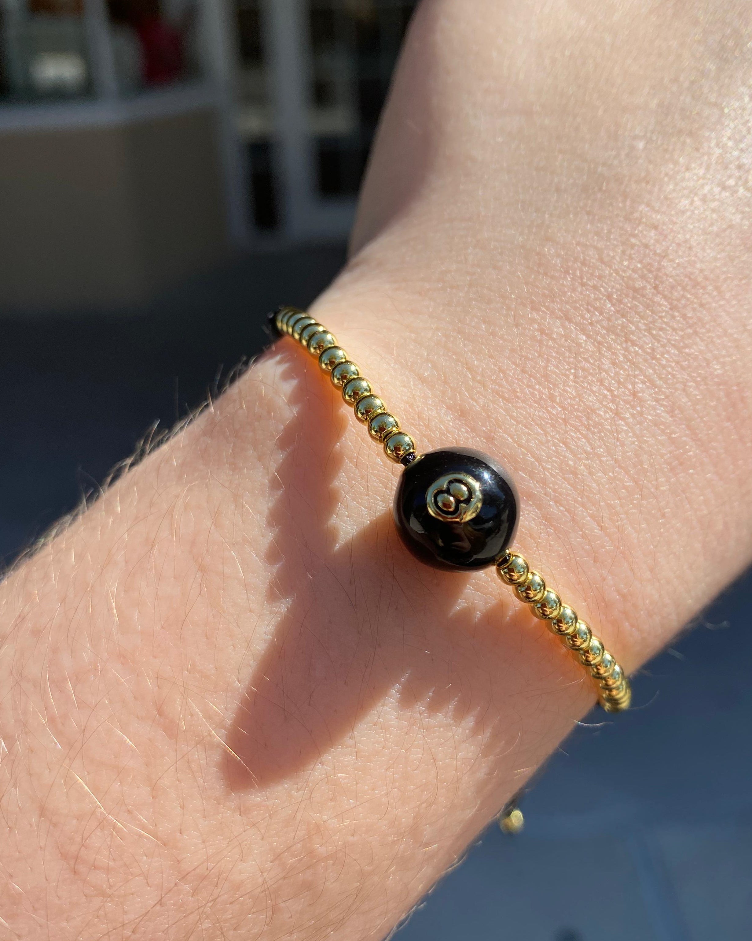 Black Thread Eight Ball