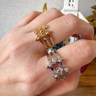 Gold & Silver 3 Layers Steel Rings