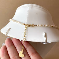 Little Pearls and Golden Balls Pattern Necklace