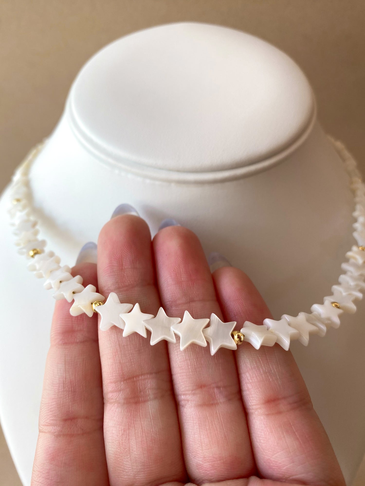 Little Stars Pearls and Balls Necklace