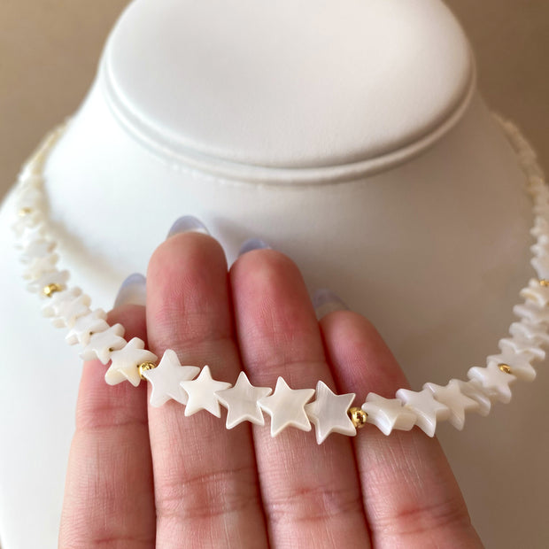Little Stars Pearls and Balls Necklace