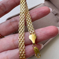 Bismark Style 18k Solid Gold Bracelet