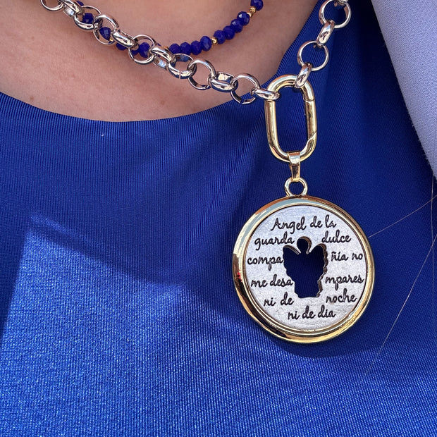 Angel Religious 2 Gold Necklace