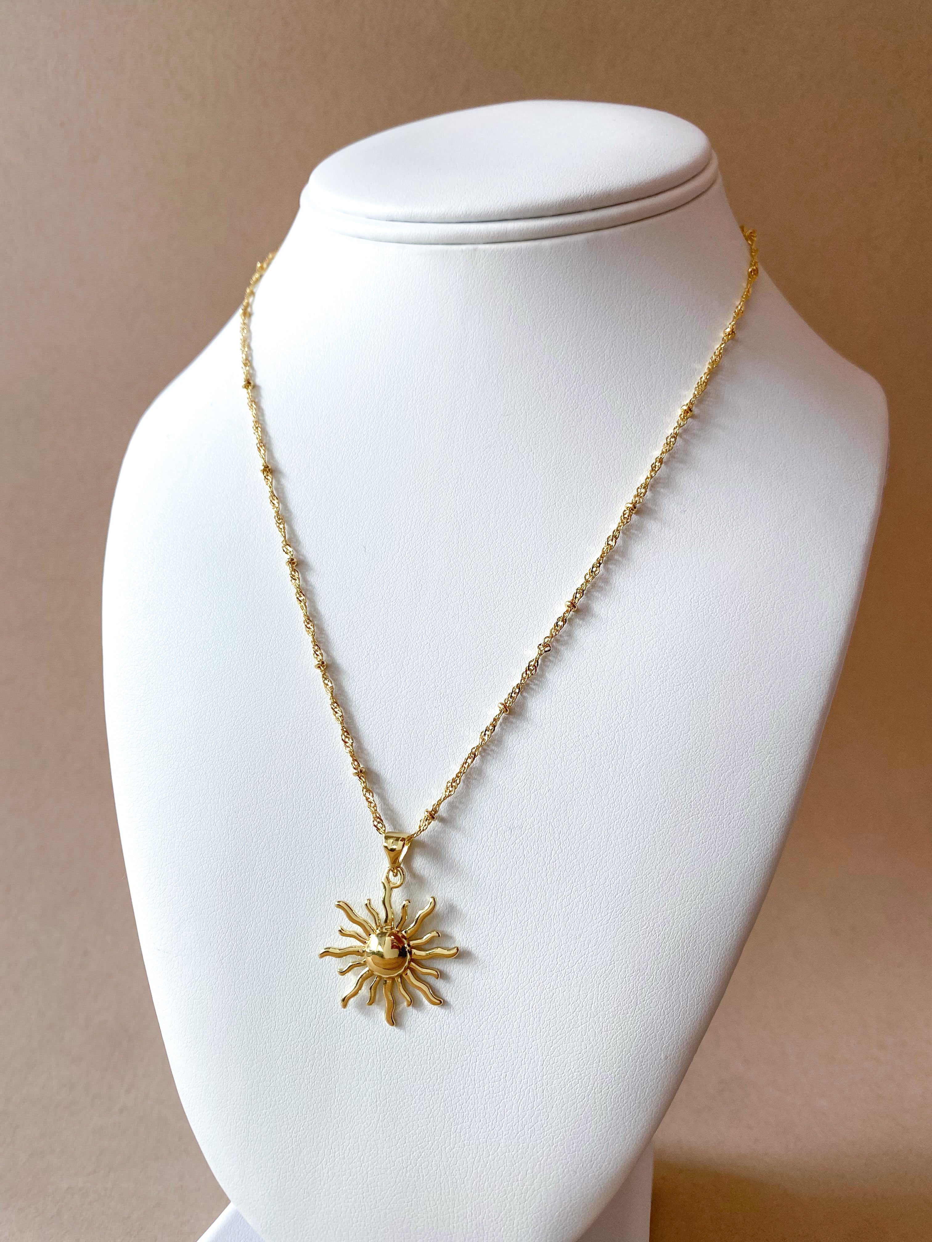 Golden Little Sun Necklace
