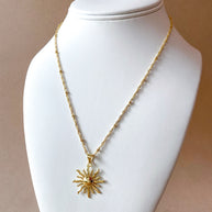 Golden Little Sun Necklace