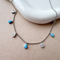 Silver Steel Style Necklace