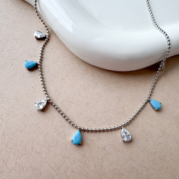 Silver Steel Style Necklace