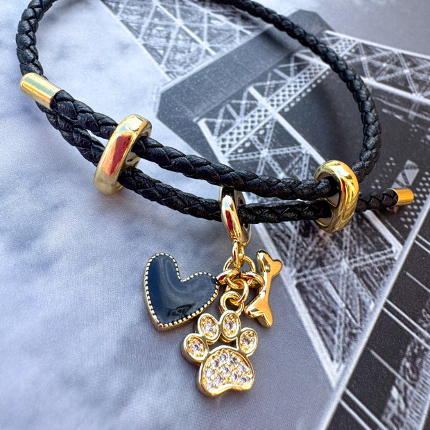 Brazalete Ajustable Negro Dog