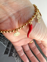 Load image into Gallery viewer, Multi charm protection bracelet

