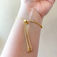 Evil Eye Golden Adjustable Bracelet