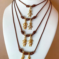 Kids Adjustable Leather Necklaces