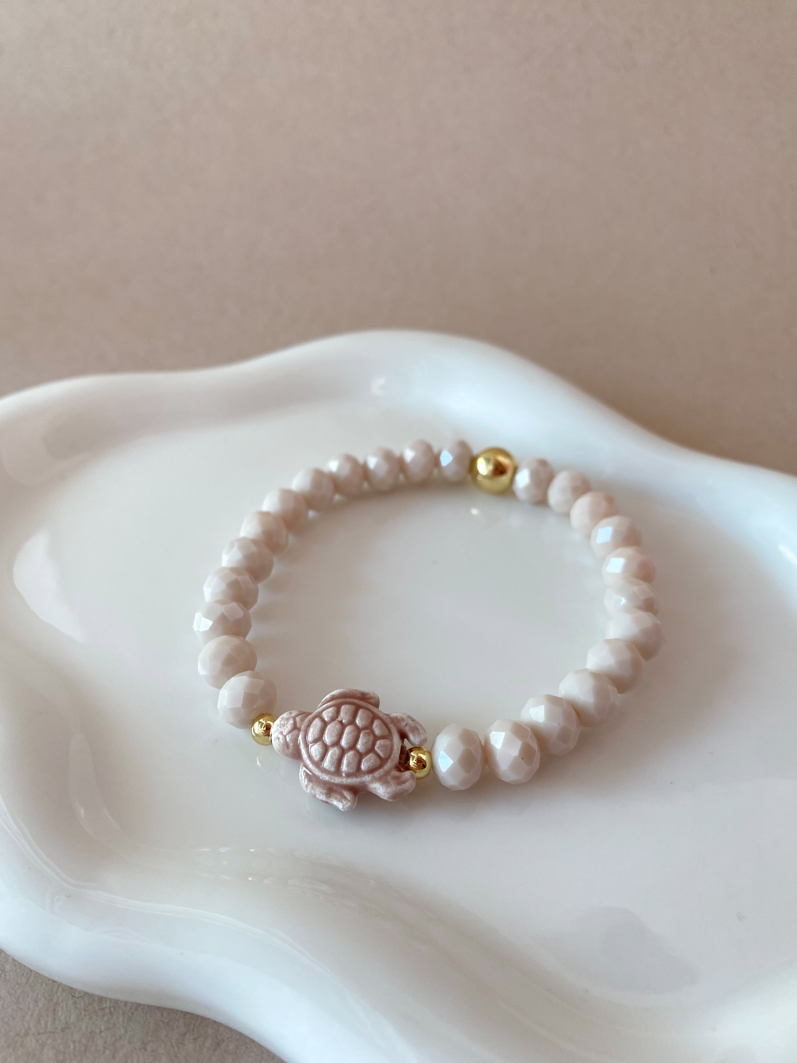 Light Pink Turtle 🐢 Elastic Bracelet