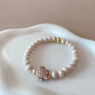 Light Pink Turtle 🐢 Elastic Bracelet