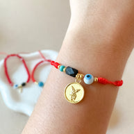 Variety of Red Threads Protection Charms Adjustable Bracelets