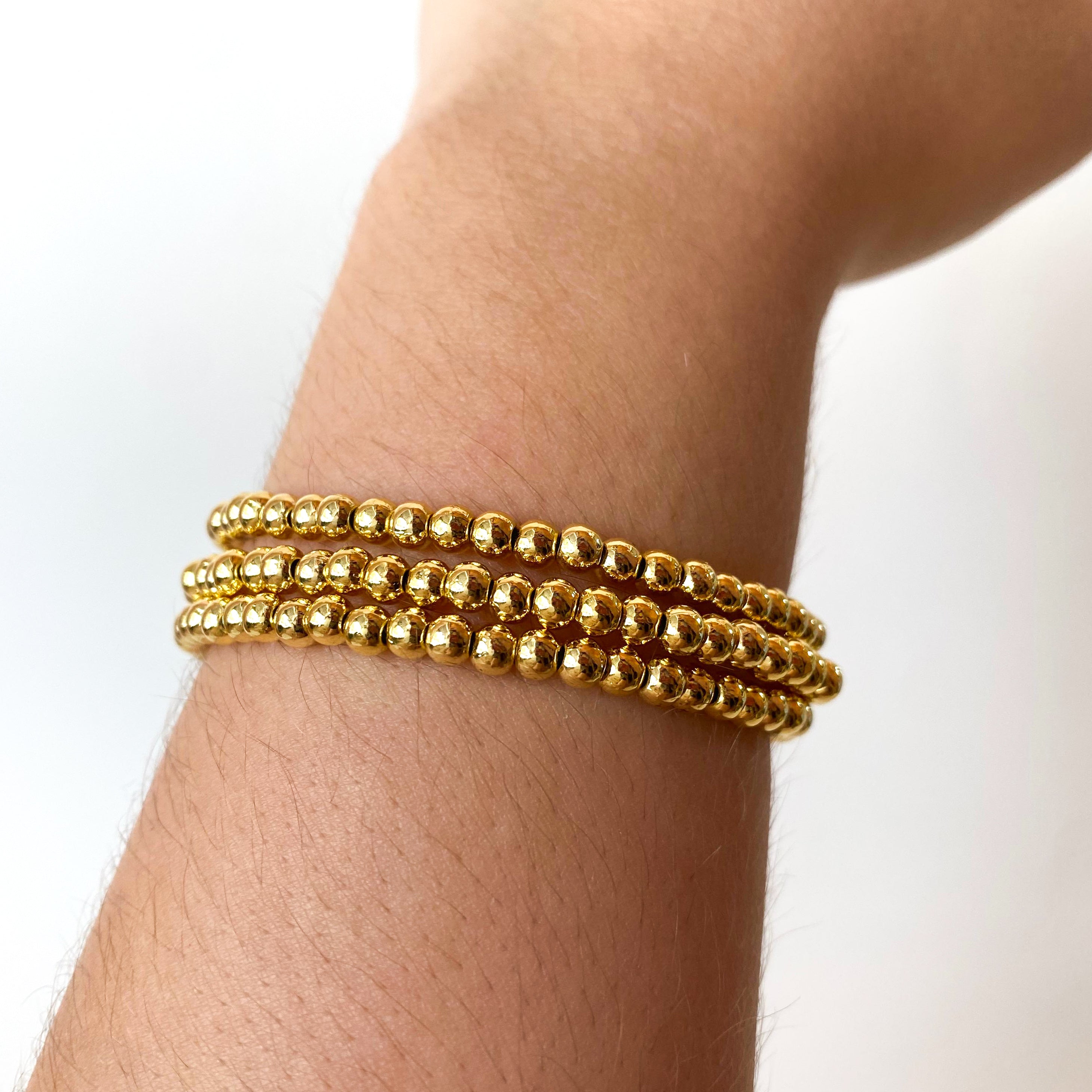 3 Layers Golden Balin Adjustable Bracelet