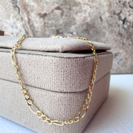 Golden Thin 3 in 1 Style 18k Gold Bracelet