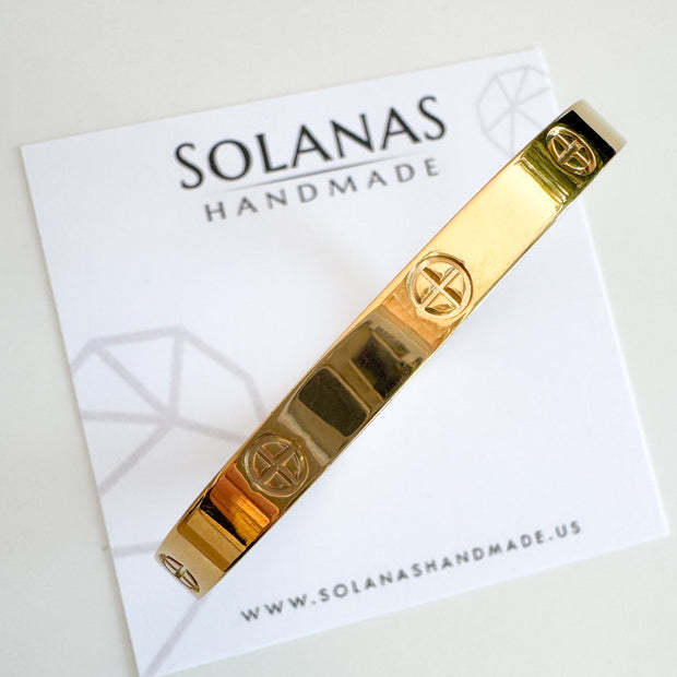 Pulsera Tornillos Gold