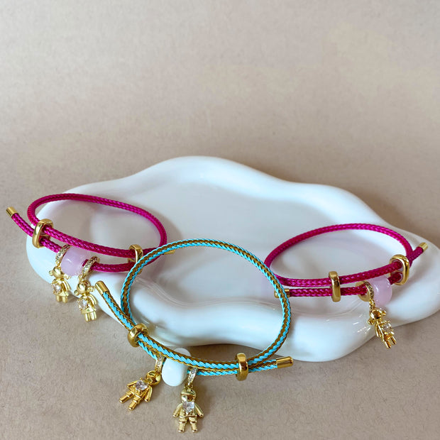 Kids and Turkish Stone Colorful Adjustable Bracelets