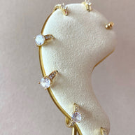 Big, Medium and Little Zircons Hoops