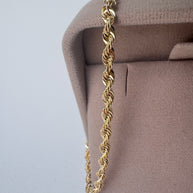 Rope Style 14k Solid Gold Bracelet