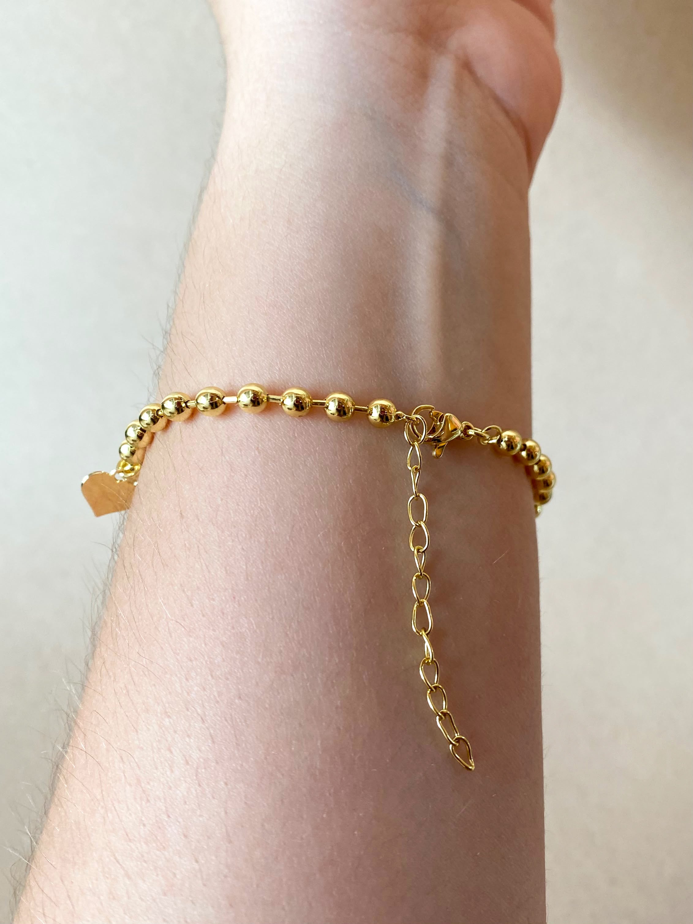 Azabache Multi Protection Charms Golden Bracelet