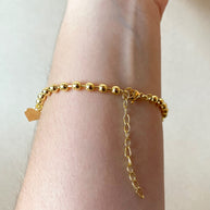 Azabache Multi Protection Charms Golden Bracelet