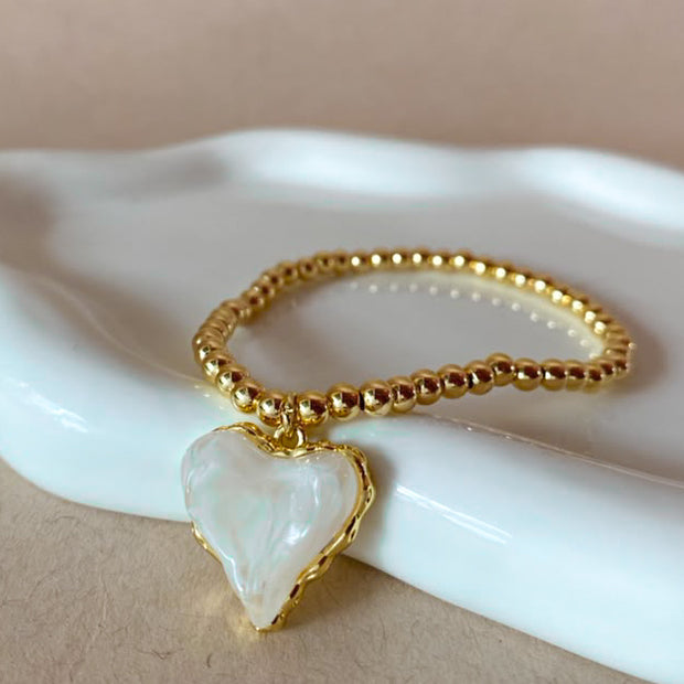 2 Styles of Hearts Medium Stretch Bracelet