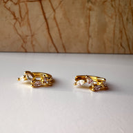 Argollas Hojitas Cristal